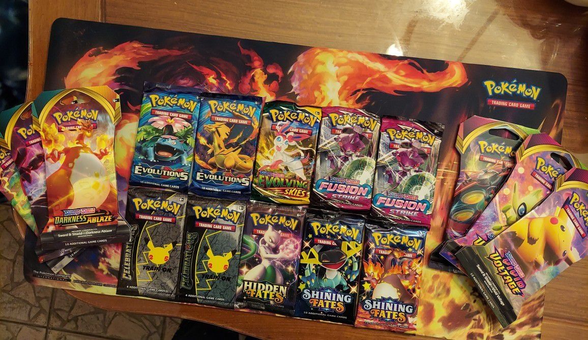 Pokemom Evolving Skies Evolutions Booster Pack Lot