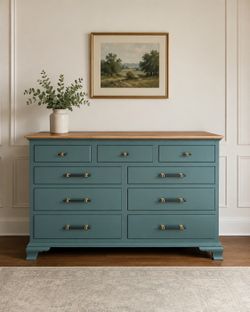 Newly refurbished solid wood dresser