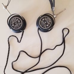 Vtg Little Tattler Marinette Electric Corp. Marinette, WI Headphones.