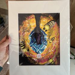 Art Print decor with matting