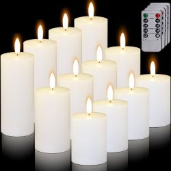 White Flameless Candles