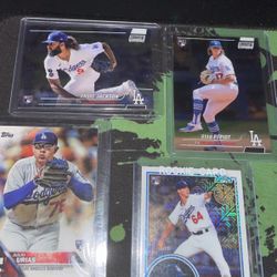 DODGER SPORTS CARDS LOT PITCHERS