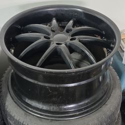 Custom Staggered 19in/18in Deepdish Wheels 