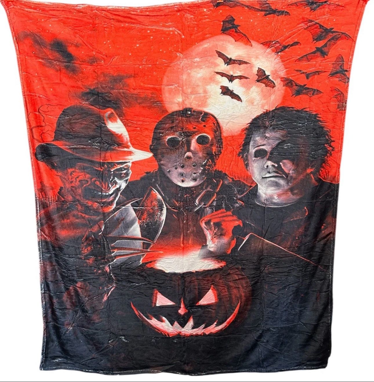 Freddy Jason Michael Myers Horror Fleece Throw Blanket 50x60 Horror Slasher