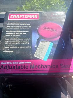 craftsman  adjustable mechanics seat