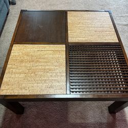 Coffee Table with Two Side Tables (Reversible Panels!)