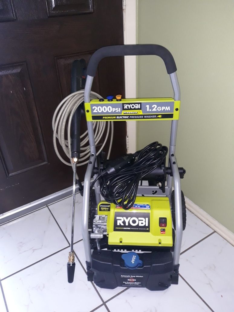 Ryobi 2000 psi electric pressure washer