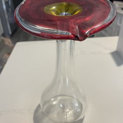 Tulip Vase Italian Glass