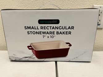 Servappetit  - Rectangular 7” X 10” - Stoneware  Baker - (New)