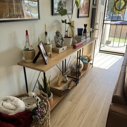 2 Matching Narrow Console Tables