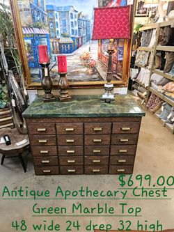 Antique Apothecary ChestWe are located at 2811 East Bell road. Another Time Around Furniture.
