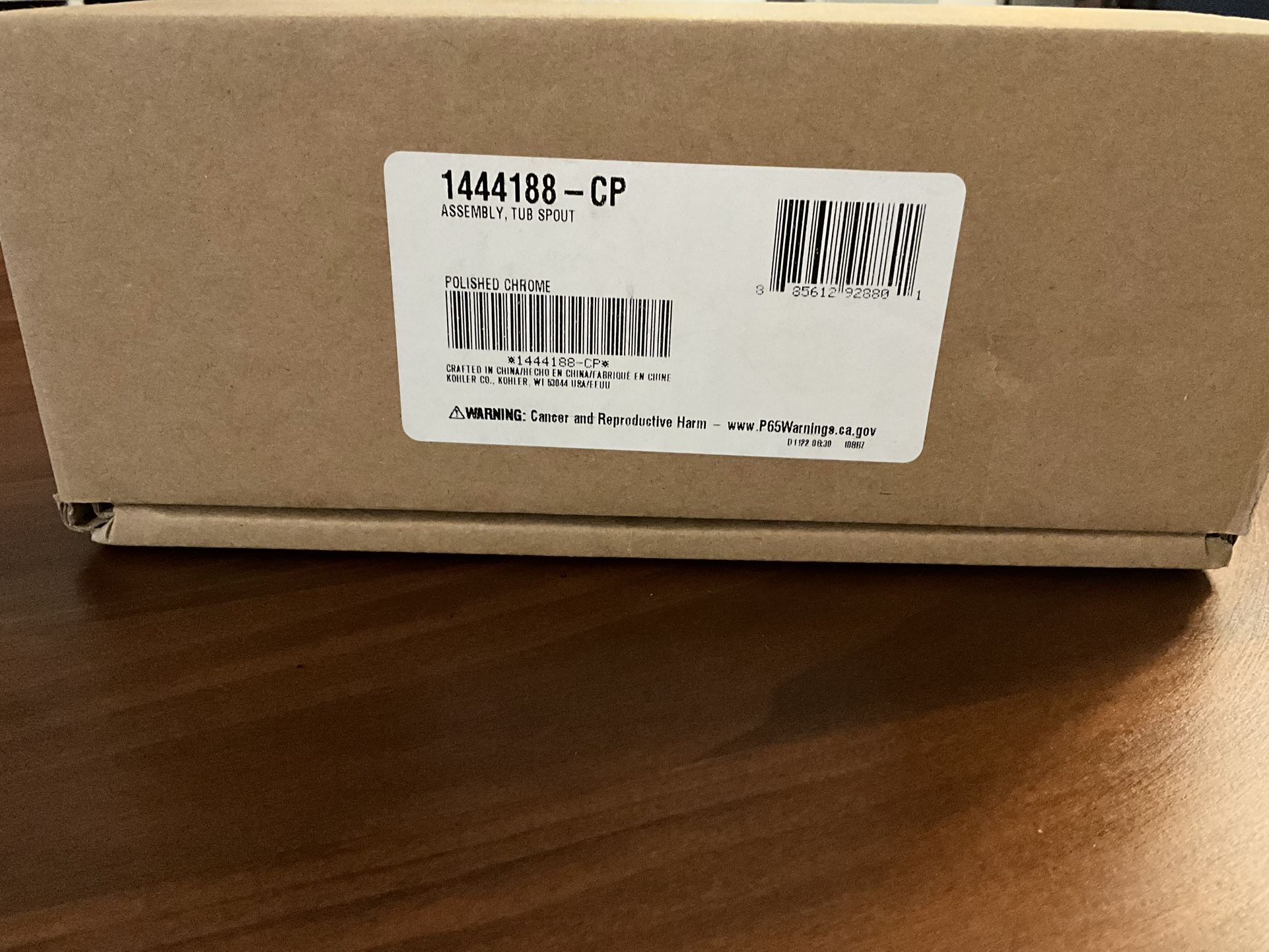 Kohler Cursiva Tub Spout Polished Chrome