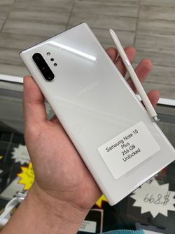 White Samsung note 10 cash OR $50 down