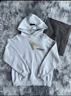 Fear of God Essentials Hoodie Light Heather Grey