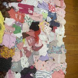  100 pieces baby girl clothes,  - various sizes newborn - 3 -9 months