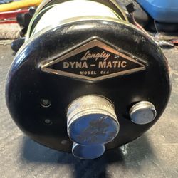 Vintage Langley Dyna-Matic conventional fishing reel. 