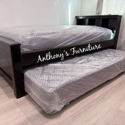 Twin Bed With Pullout Mattress 