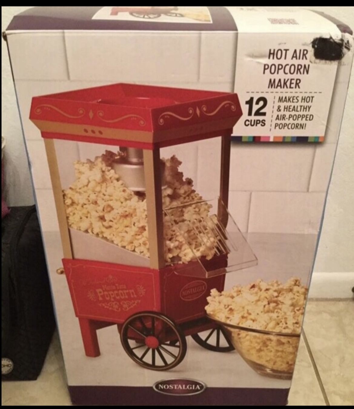 Nostalgia Hot Air Pop Corn Maker...$99.99 Tag On Box