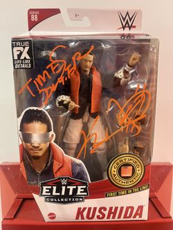 WWE Kushida Elite Series 88 Signed Autograph Figure Time Splitter NXT Mattel NEW