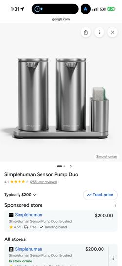 Simple human dual sensor pump + caddy