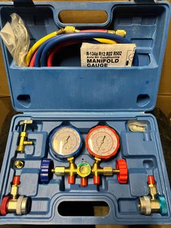 AC auto air conditioning manifold gauge