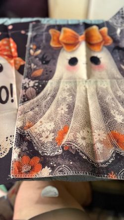 Halloween ghost hanging decor set of 2