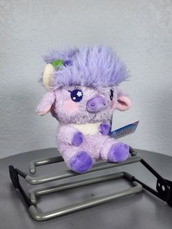7" Plush Goals Purple Morning Glory Highland Cow Plush