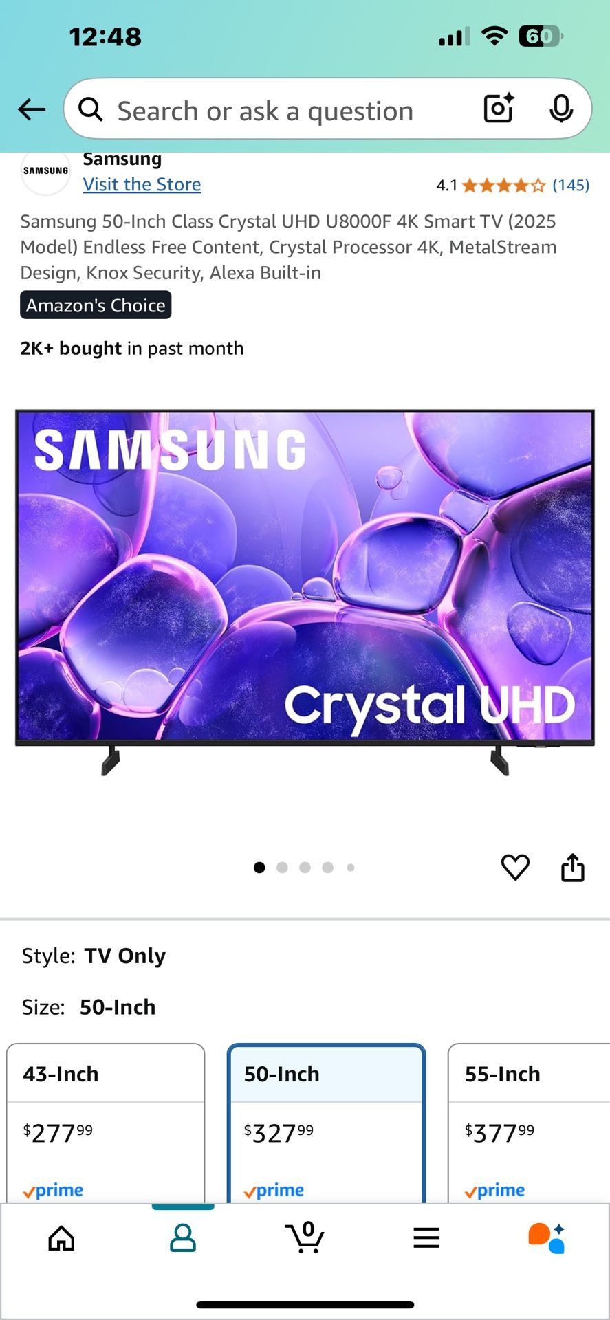 50” Samsung Tv