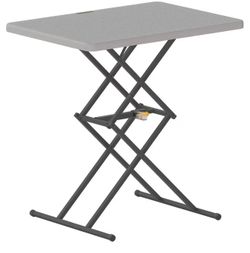 Square Folding Outdoor Table with Adjustable Height
