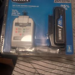 Hart 20v Battery W/ Charger Kit$50/O.B.O
