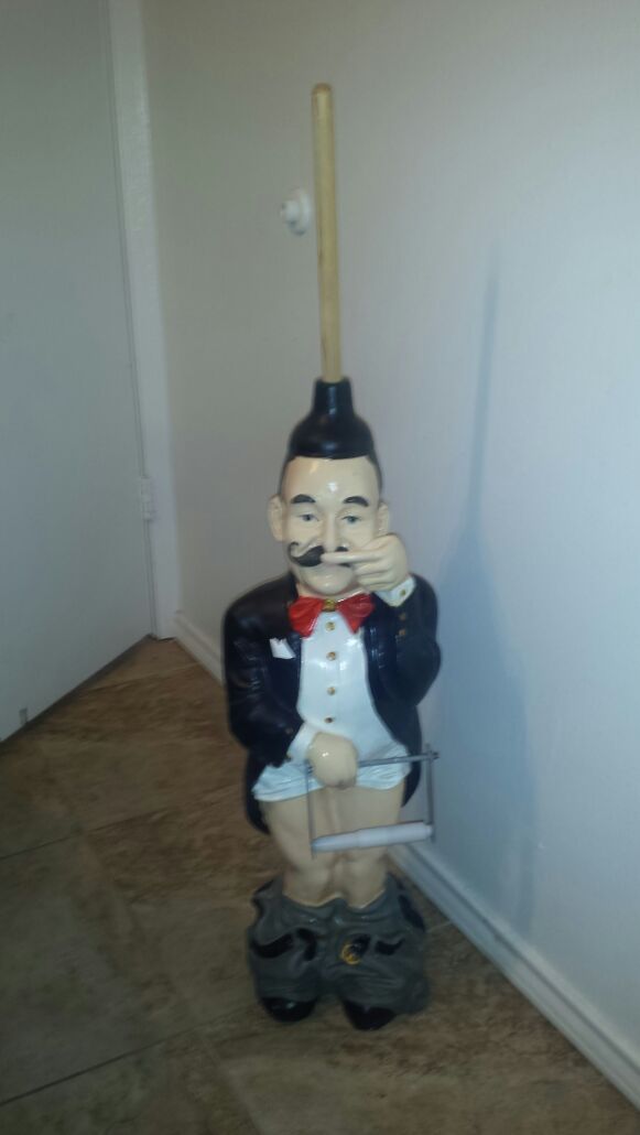 Stinky Butler toilet paper holder