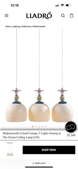 Lladro Ceiling Lamp