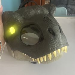 Dinasour light up sound head toy