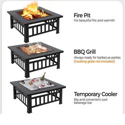 Fire pit / bbq grill/ temporary cooler (3 in 1 )