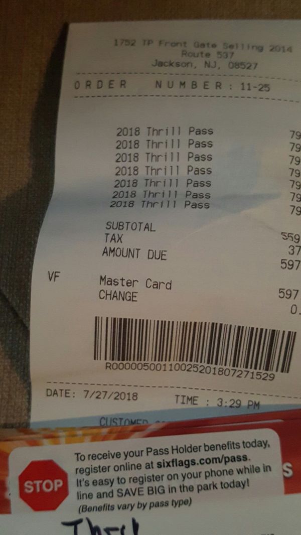 one day tickets for six flags nj 30 for sale in new york ny offerup
