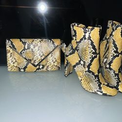 Aldo Snakeskin Matching Boots