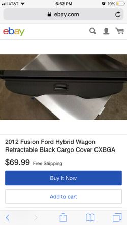 Cargo cover 2012 Ford Fusion