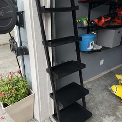 Black Ladder Shelf