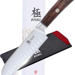 KYOKU 7 Inch Santoku Knife - Daimyo Series - Asian Knife Japanese Chef Knife wit