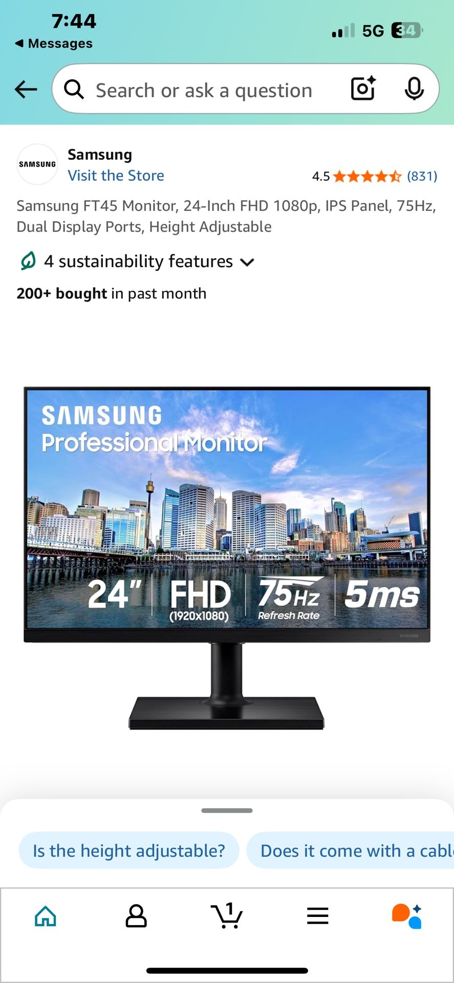 Samsung FT45 Monitor