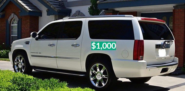 🎁 FOR SALE 🎁2OO8 Cadillac Escalade'Suv 🔥 Clean title $1,OOO
