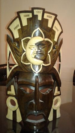 Yucatan Handmade Wooden Mask