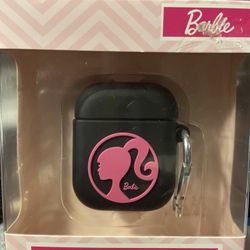 Original Barbie Airpod Case First And Second Generation Brand New Inbox, Black With Pink