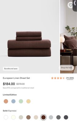 QUINCE European Linen Sheet Set – Espresso