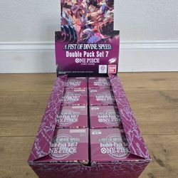 For Sale: 
Brand New Still Sealed Trading Card Game TCG One Piece A Fist of Divine Speed DP-07