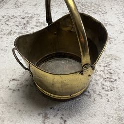 Brass pale, bucket, vintage, pale