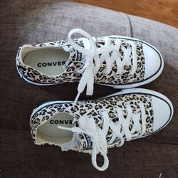 Size 13 Cheetah Print Converse 