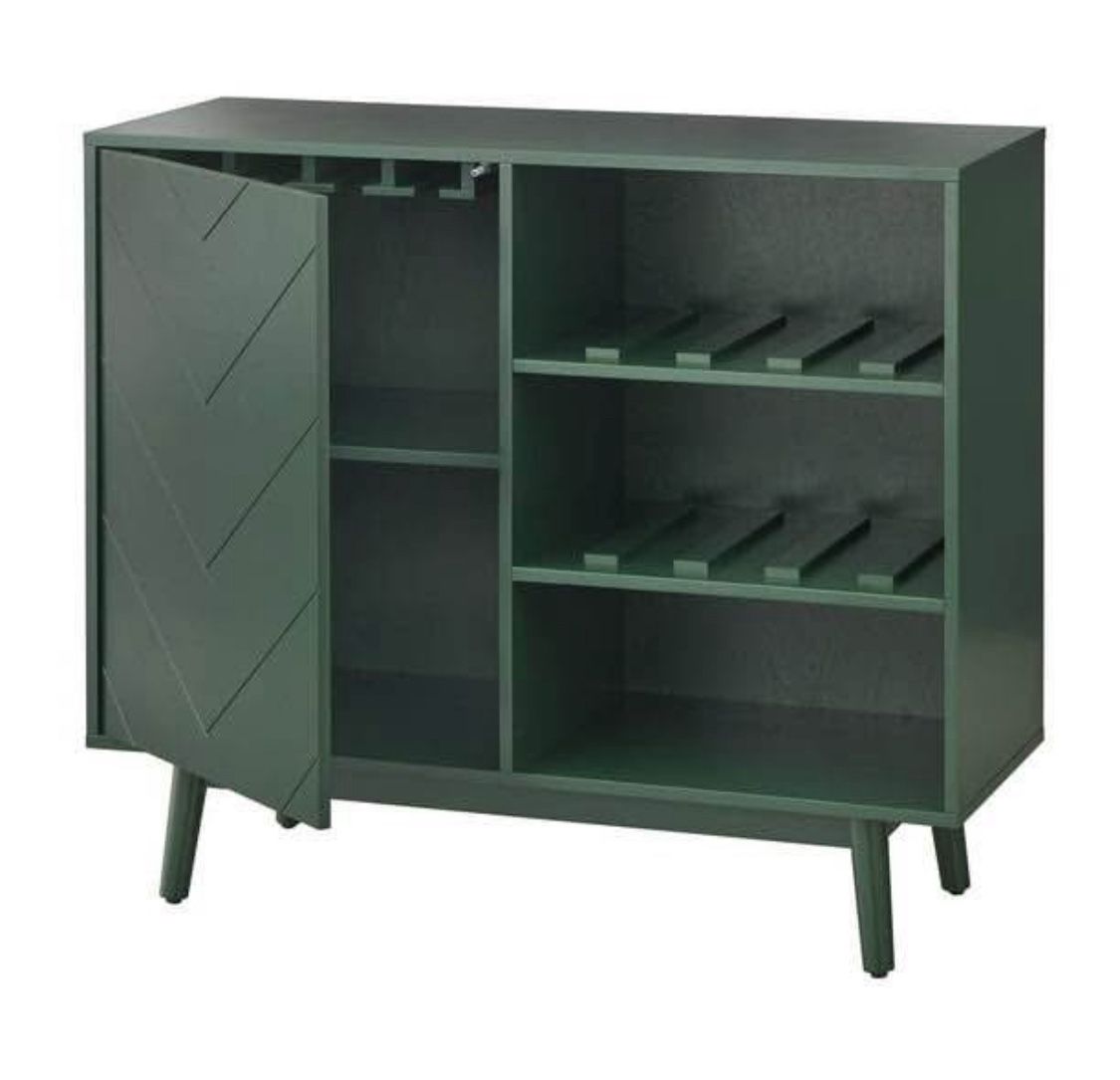 New Wine Liquor Storage Cabinet Buffet Server - Green