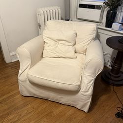 Crate & Barrel Potomac Washable Slipcover Chair