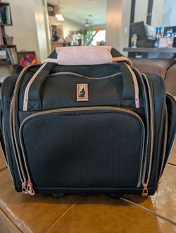 London Fog Rose Gold Small Roller Bag